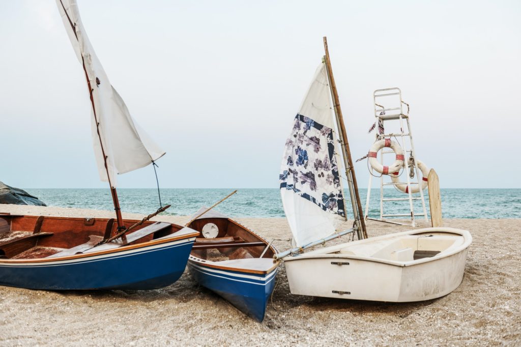 Boats on a beach