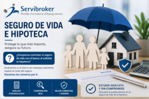Seguro de vida e hipoteca con protección familiar y comparativa del ahorro frente al seguro del banco